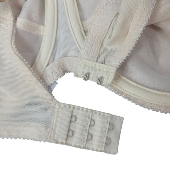 Just My Size Full Coverage Bra Light Beige 44B Adj Unpad Underwire Dots 1963LBB - Picture 7 of 10